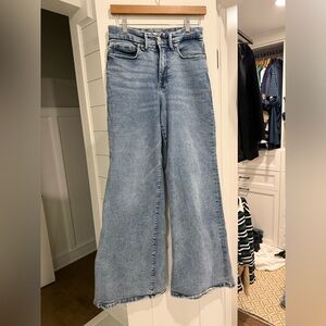 Good American Light Blue Wide-Leg Jeans